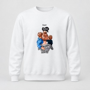 Pulover personalizat Super mama, mom of boys