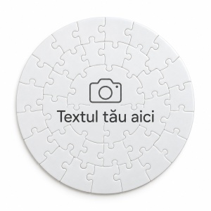 Puzzle rotund personalizat cu fotografia ta