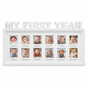Ramă foto colaj My First Year, alb – 12 fotografii incluse