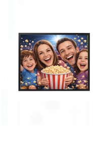 Rama foto personalizata cu poza familie super eroi cadou parinti copii