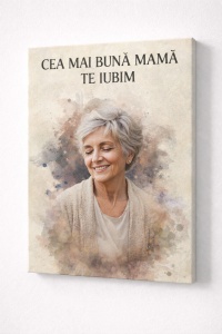 Tablou canvas pentru Mama „Cea mai bună mamă – Te iubim”