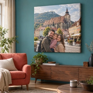 Tablou canvas personalizat cu fotografia din vacanță – exemplu de decor 8