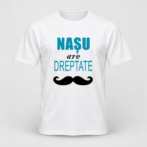 Tricou personalizat Nasu are dreptate, model albastru