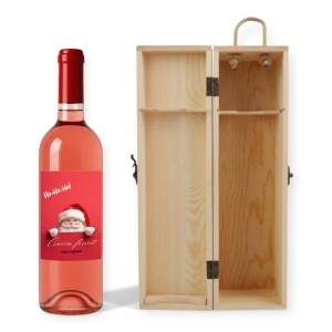 Vin Personalizat Crăciun – Model Moș Crăciun Ho-Ho-Ho | Cadou Festiv