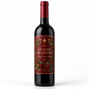 Vin personalizat de Crăciun – Un toast de Crăciun