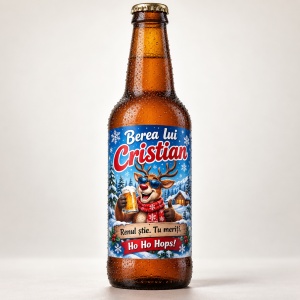 Bere personalizată – Renul știe. Tu meriți. – 330 ml