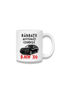Cană ceramică 380 ml – Bărbații adevărați conduc – BMW X6