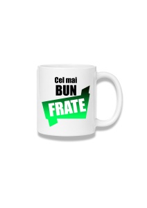 Cană ceramică 380 ml – Cel mai bun frate – panglică verde