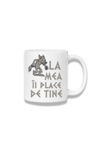 Cană ceramică 380 ml – La măgar îi place de tine – mesaj ironic