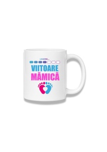 Cană ceramică 380 ml – Viitoare mămică – loading multicolor