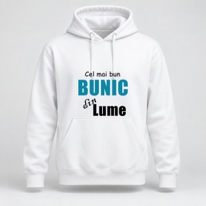 Hanorac personalizat Cel mai bun bunic din lume, albastru