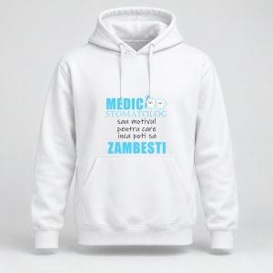 Hanorac personalizat Medic stomatolog, sau motivul pentru care inca poti sa zambesti