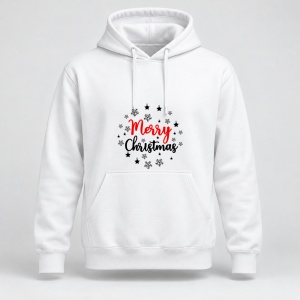 Hanorac personalizat Merry Christmas fulgi