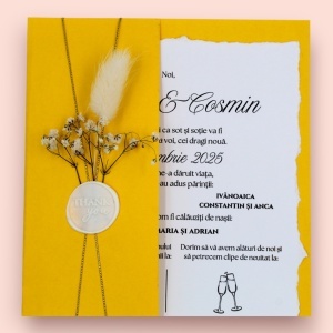 invitatie-nunta-cu-plic-galben-si-sigiliu-manual