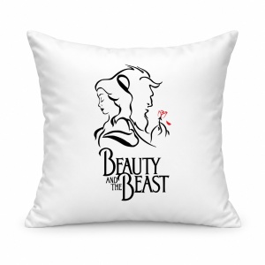 Pernă personalizată Beauty and the beast
