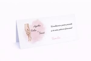 Plic pentru bani botez fetiță elegant personalizat | Plic pentru dar mamă și copil design emoțional
