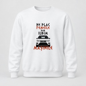 Pulover personalizat Ne plac femeile dar iubim masinile, seat