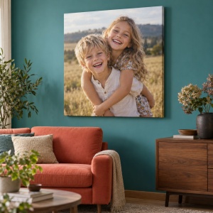 Tablou canvas personalizat cu fotografia copilului – exemplu de decor 8