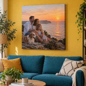 Tablou canvas personalizat cu fotografia din vacanță – exemplu de decor 5