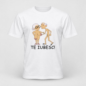 Tricou personalizat Amuzanta pentru pensionari, te iubesc