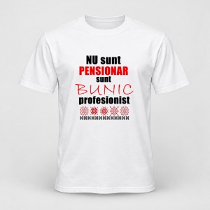 Tricou personalizat Nu sunt pensionar sunt bunic profesionist