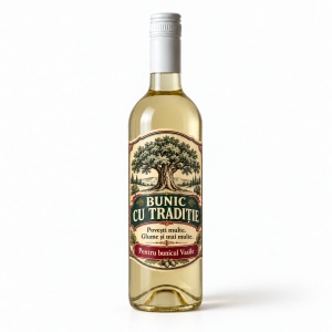 Vin alb personalizat – Bunic cu tradiție