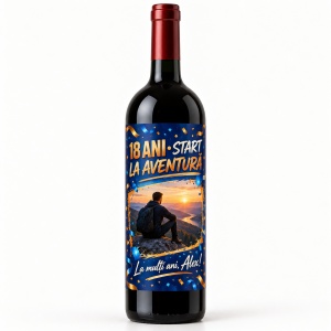 Vin personalizat aniversar – 18 ani – Start la aventură