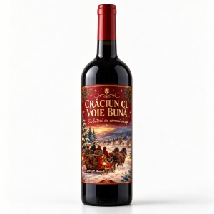 Vin personalizat de Crăciun – Crăciun cu voie bună