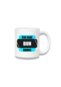 Cană ceramică 380 ml – Cel mai bun bunic – albastru