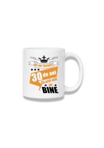 Cană ceramică 380 ml – Mi-au trebuit 30 de ani să arăt atât de bine – portocaliu