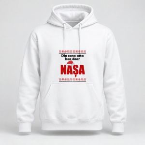 Hanorac personalizat Din cana asta bea doar nasa, craciun, traditional