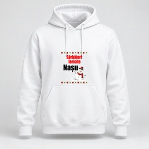 Hanorac personalizat Sarbatori fericite nasu, model om zapada