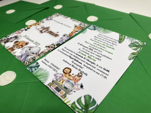 Invitație botez fată-verso cu sigiliu ceară - Img 3