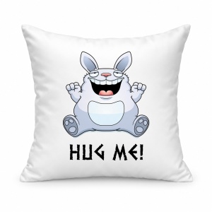 Pernă personalizată Hug me rabbit