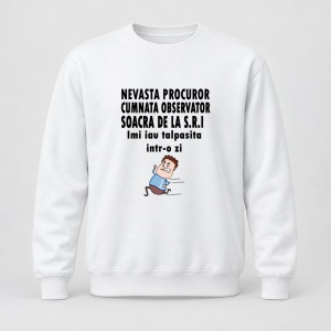 Pulover personalizat Nevasta procuror, cumnata observator, soacra de la sri