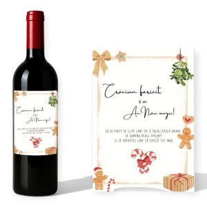 Un vin rafinat cu o urare specială – perfect pentru orice cadou festiv