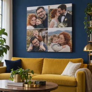 Tablou canvas colaj foto personalizat – exemplu de decor 2