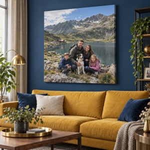 Tablou canvas personalizat cu fotografia din vacanță – exemplu de decor 2