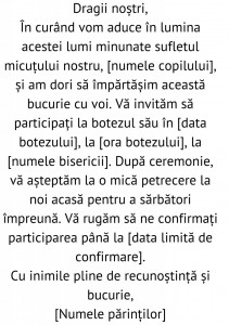Text botez 9
