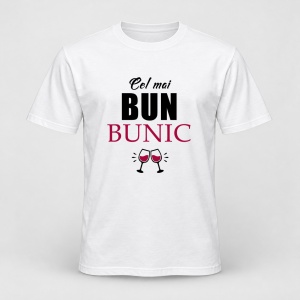 Tricou personalizat Cel mai bun bunic, model pahare
