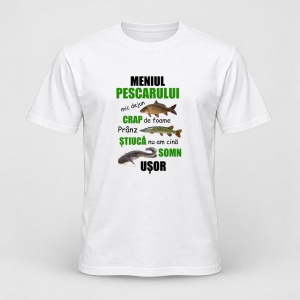 Tricou personalizat Meniul pescarului