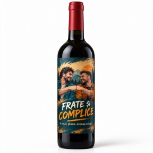 Vin personalizat – Frate și complice | Cu poză