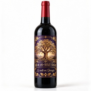 Vin personalizat aniversar – 80 de ani – Suflet tânăr