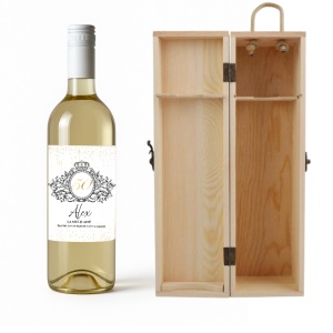 Vin roșu personalizat 50 ani – Cadou aniversar elegant cu etichetă premium - Img 2