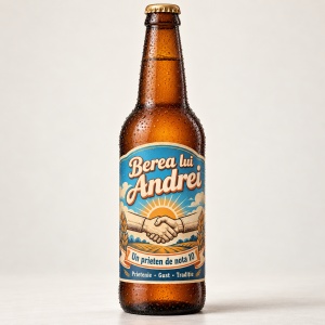Bere personalizată – Prieten de nota 10 – 330 ml