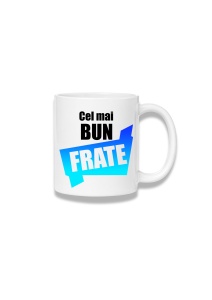Cană ceramică 380 ml – Cel mai bun frate – panglică albastră