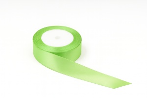 Fundiță Verde Deschis – Satin 2.5 cm, 100 cm lungime