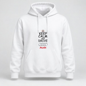 Hanorac personalizat Keep calm and drive audi