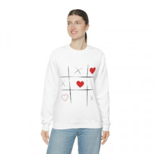 Hanorac personalizat pentru ea cu design „Love Game”, cadou romantic de Valentine’s Day.