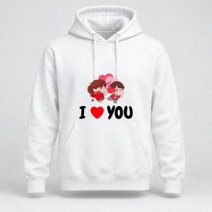 Hanorac personalizat Perna i love you lovers